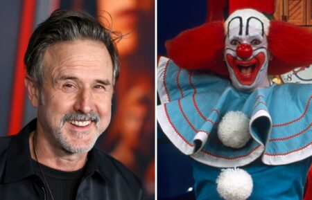 David Arquette and Larry Harmon as bozo