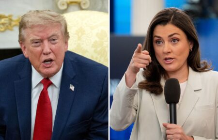 Donald Trump and Kristen Holmes