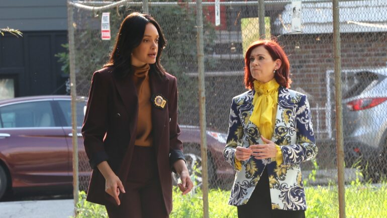 Britne Oldford and Carrie Preston are seen at the 