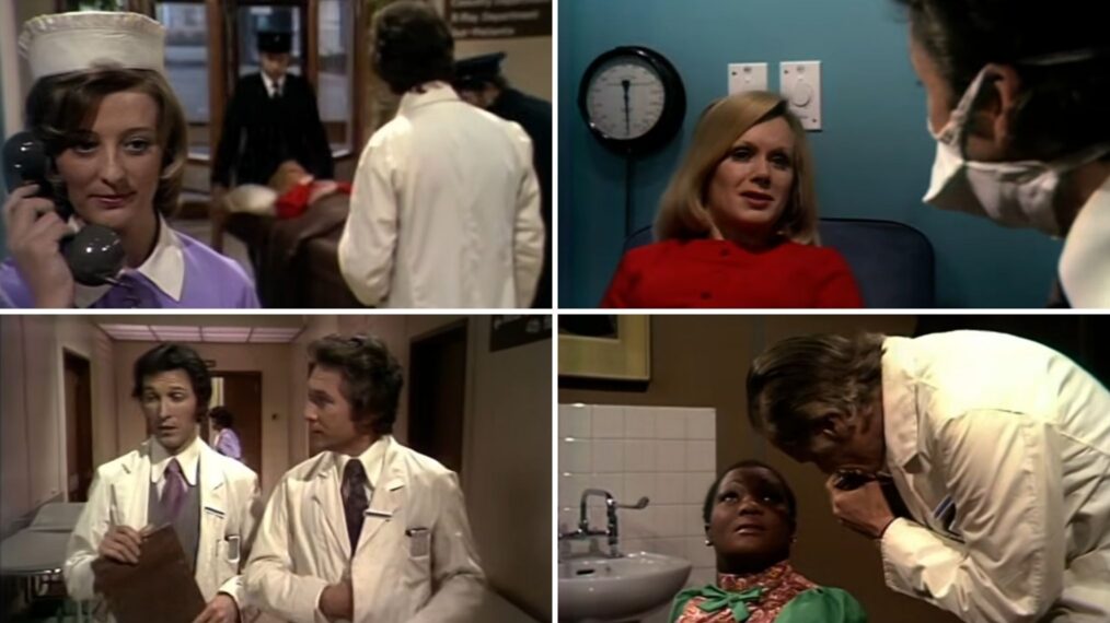 Screengrabs of the 1972 ITV show ‘General Hospital’
