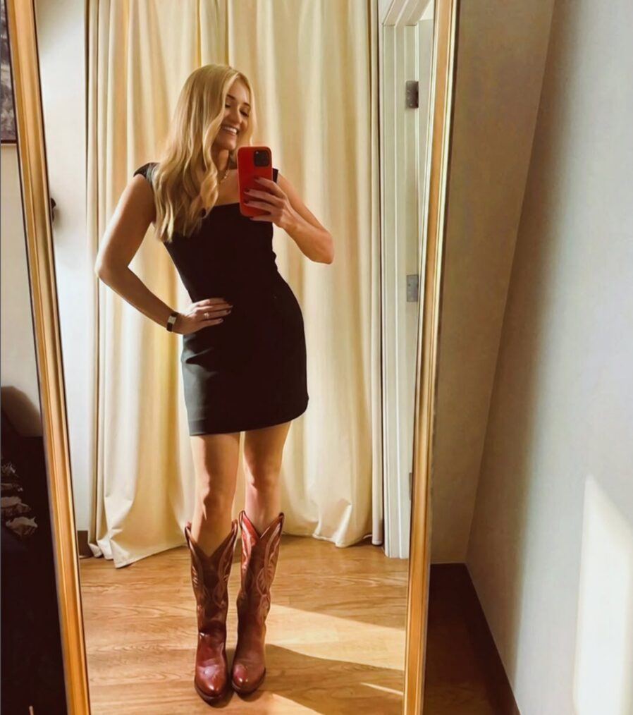 Emily Osment behind the scenes of 'Georgie & Mandy's First Marriage' Season 3