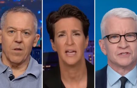 Greg Gutfeld, Rachel Maddow, Anderson Cooper
