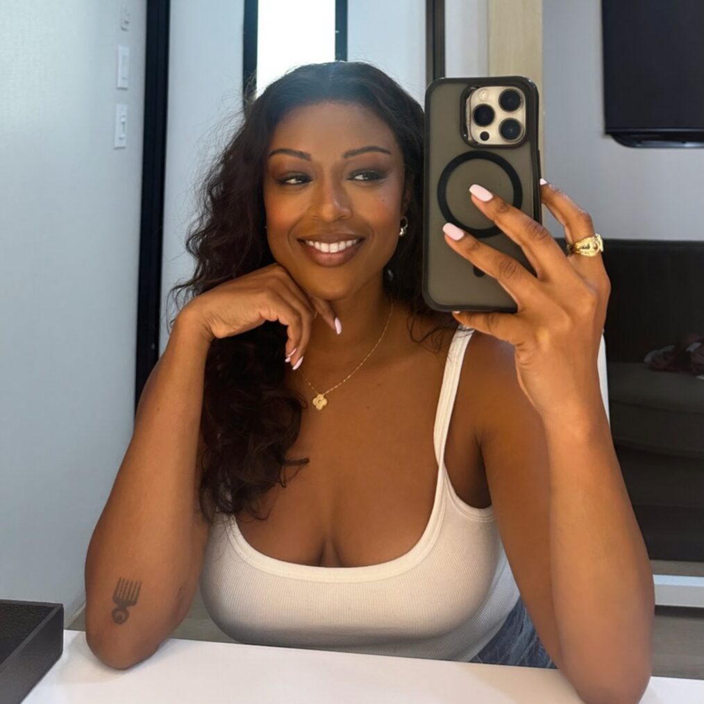 Javicia Leslie behind the scenes of 'High Potential' Season 3