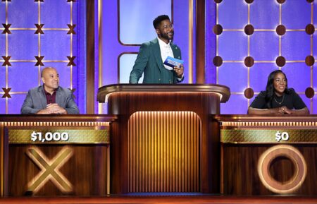 Coverage of the CBS Original Series HOLLYWOOD SQUARES, Season 2, Episode 206, scheduled to air on the CBS Television Network. Pictured: Co-Host Nate Burleson.