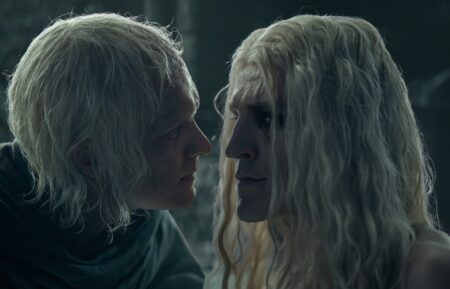 Tom Glynn-Carney as Aegon and Ewan Mitchell as Aemond in 'House of the Dragon' Season 3 finale