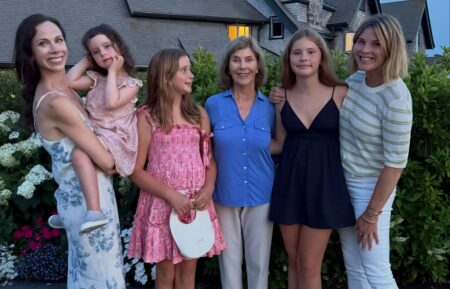 Jenna Bush Hager, her kids, her sister Barbara, and her mother, Laura