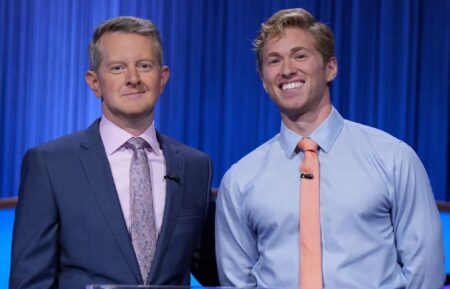 Drew Goins on "Jeopardy!" with Ken Jennings
