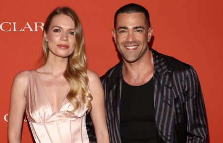 Helene Immel and Jesse Metcalfe attend the "A Night Of Extra" Beauty Evening at Academy Museum of Motion Pictures on March 20, 2026 in Los Angeles, California.