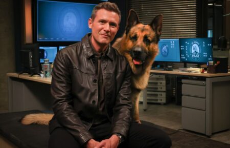 John Reardon and "Rex" in Hudson & Rex