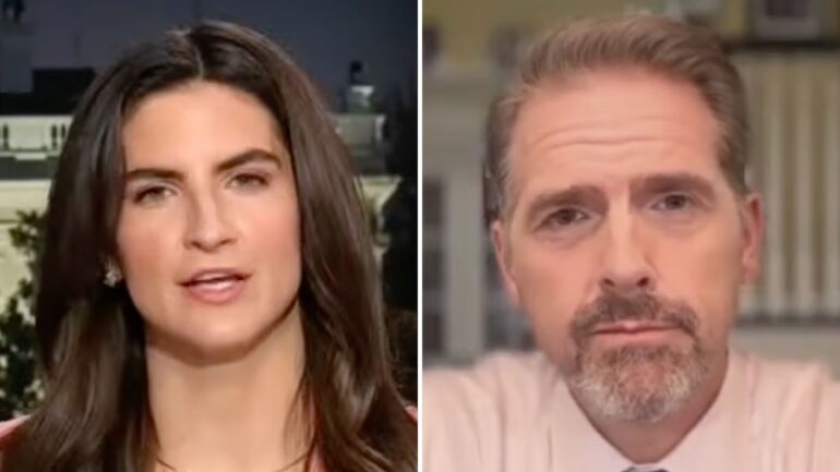 Kaitlan Collins and Scott Jennings