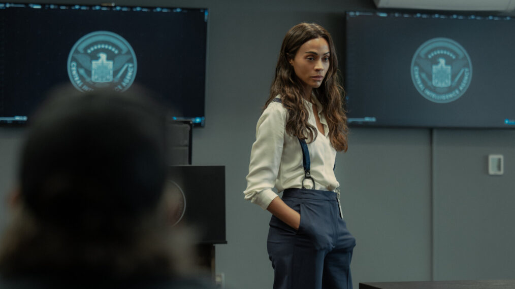 Zoe Saldaña as Joe McNamara in 'Lioness'