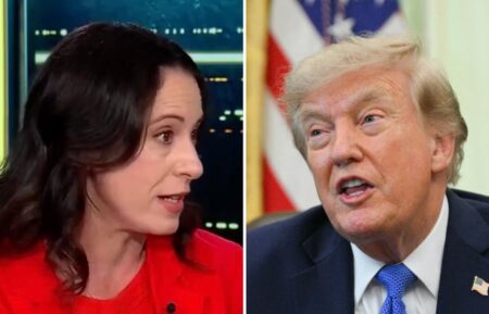 Maggie Haberman and Donald Trump