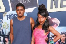 Michael Cooper Jr., and Lovie Simone attend Netflix's End Of Summer Bash at LAYLA Restaurant on August 13, 2026 in Los Angeles, California.