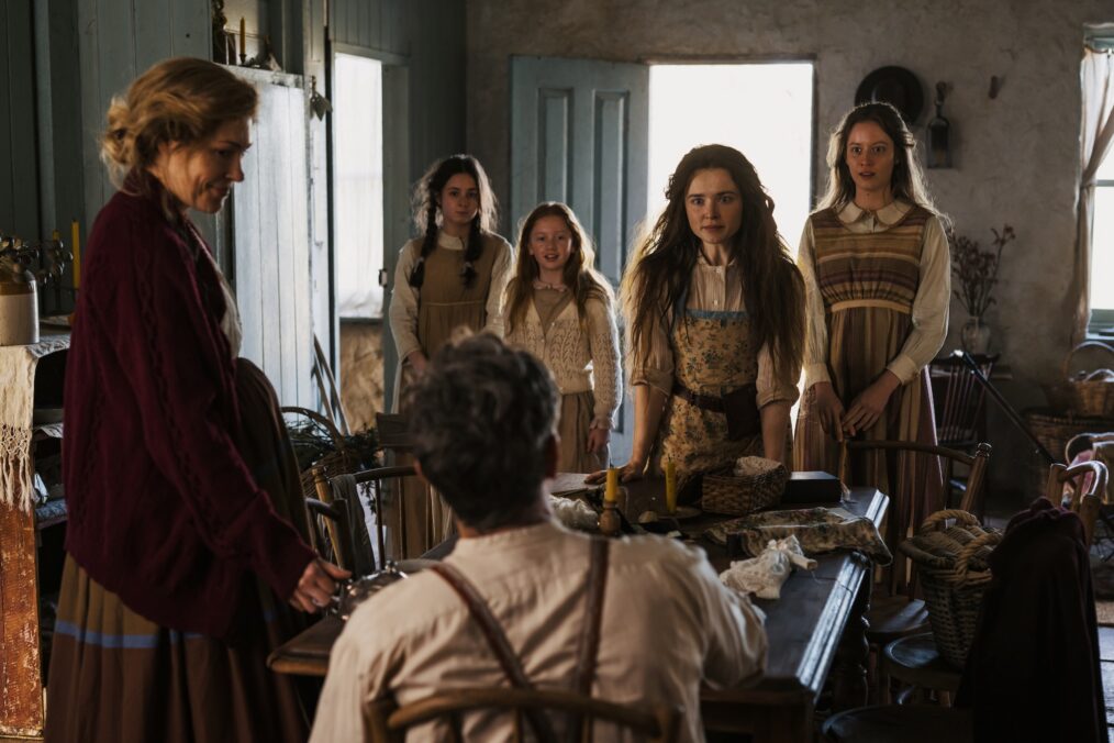 Mirrah Foulkes, Abbie Macdonald, Nathan Page, Ella Moyle, Philippa Northeast, and Ella Oliphant in My Brilliant Career