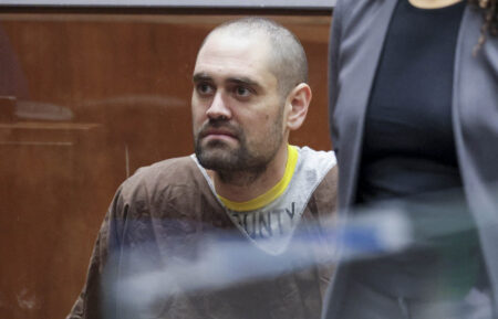 Nick Reiner appears during his arraignment in Los Angeles County Superior Court in Los Angeles, California, on February 23, 2026.