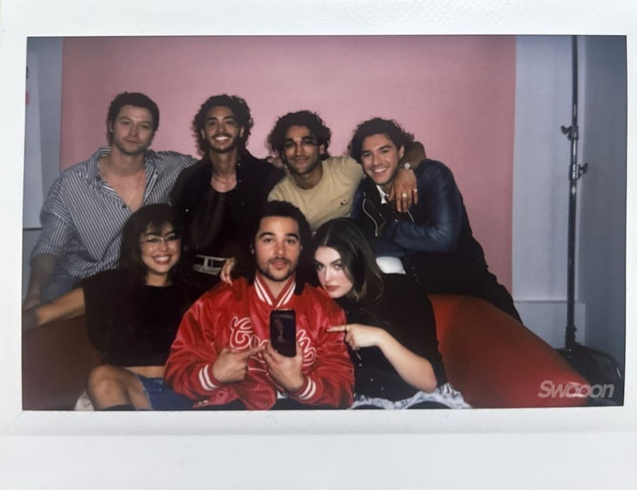 Stephen Kalyn, Mika Abdalla, Antonio Cipriano, Jalen Thomas Brooks, Josh Heuston, Ella Bright, and Belmont Cameli of 'Off Campus'
