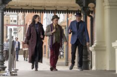 Selena Gomez, Martin Short, and Steve Martin in 'Only Murders in the Building' season 6