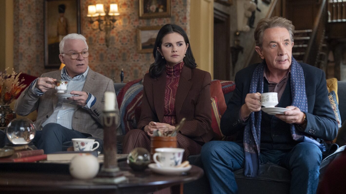 Steve Martin, Selena Gomez, and Martin Short in 'Only Murders in the Building' Season 6