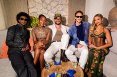 Jonathan Daviss, Carlacia Grant, Chase Stokes, Drew Starkey and Madison Bailey attend as Netflix Hosts an End of Summer Bash Celebrating the Past, Present and Future of their Coming-of-Age Slate at Laya Restaurant on August 13, 2026 in Los Angeles, California.