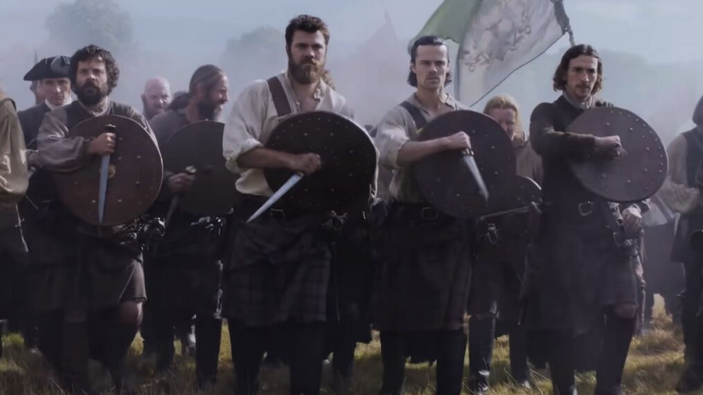 Sam Retford, Jamie Roy, and Rory Alexander in 'Outlander: Blood of My Blood' Season 2