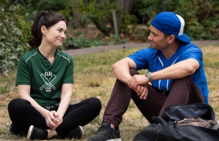 Rebecca Herbst and Dominic Zamprogna on 'General Hospital'