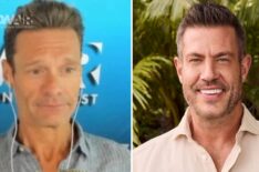 (left) Ryan Seacrest on his radio show, (right) 'The Bachelor' host Jesse Palmer