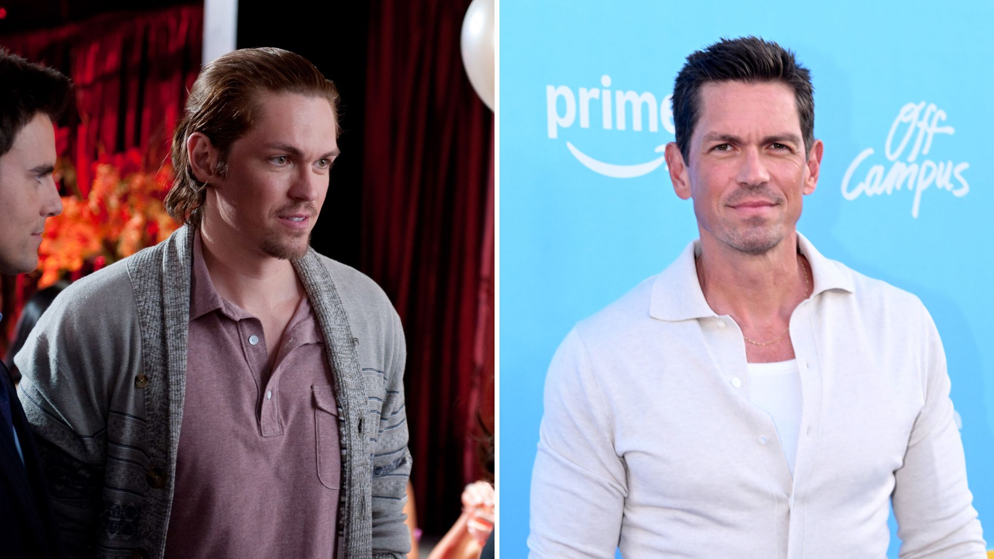 Steve Howey in 'Something Borrowed' and at the 2026 premiere of 'Off Campus'