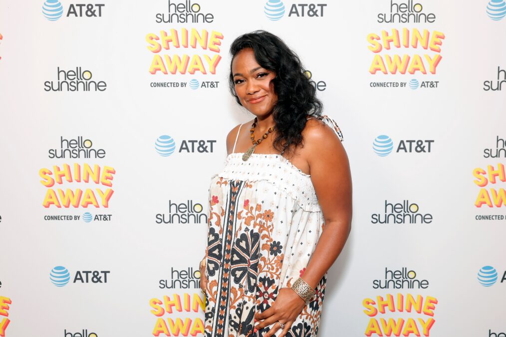 Tatyana Ali attends Hello Sunshine's Second Annual Shine Away Experiential Event, Connected by AT&T at Nya Studios on October 06, 2024