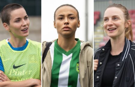 Jude Mack, Abbie Hern, and Faye Marsay in 'Ted Lasso' Season 4
