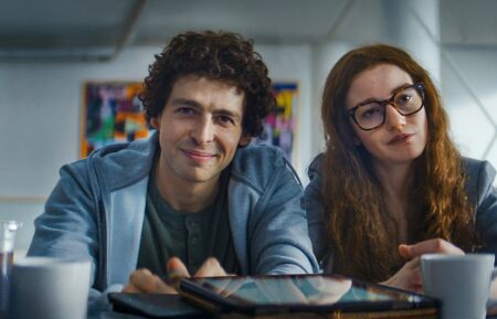 Anthony Boyle and Julia Garner in 'The Altruists'