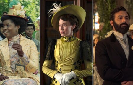 The Gilded Age cast in and out of costumes