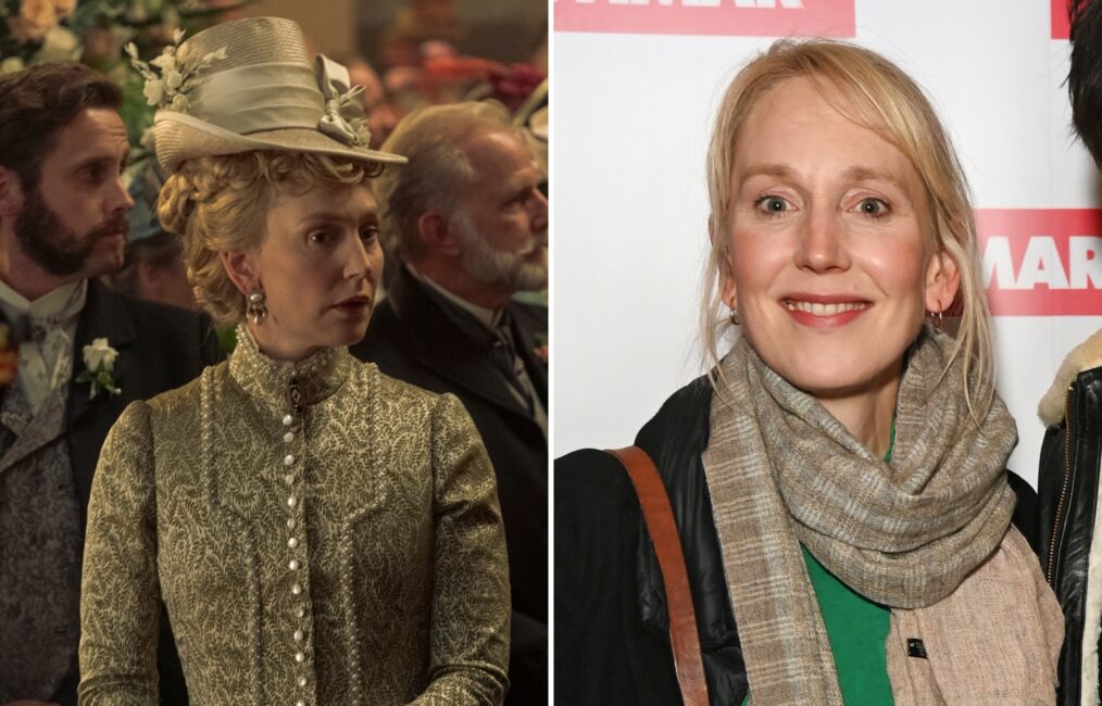 The Gilded Age stars in and out of costume: Hattie Morahan