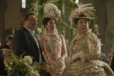 Nathan Lane, Kelley Curran, and Ashlie Atkinson in 'The Gilded Age' Season 3 Episode 4