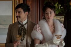 Blake Ritson as Oscar and Kelley Curran as Enid in 'The Gilded Age' Season 4