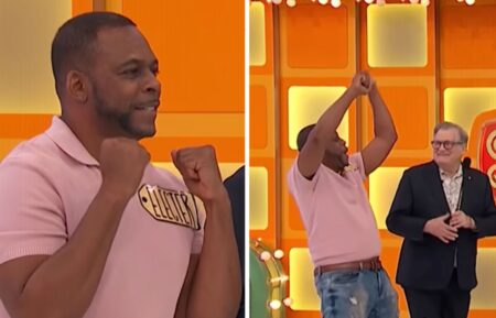 "The Price Is Right" contestant Electer Davis winning $10,000 on Cliff Hangers
