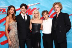 Kaia Gerber, Homer Gere, Hayes Warner, Igby Rigney and Graham Campbell attend FX’s “The Shards” Red Carpet World Premiere Event at the SVA Theatre on July 27, 2026 in New York City.