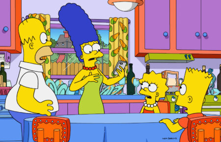 Homer, Marge, Lisa, and Bart Simpson in 'The Simpsons'