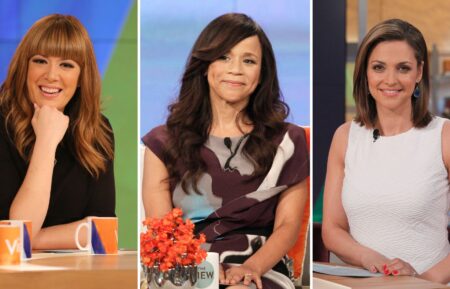 Michelle Collins, Rosie Perez, and Paula Faris on 'The View'