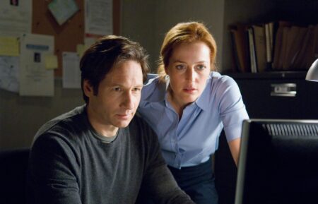 David Duchovny as Mulder and Gillian Anderson as Scully — 'The X-Files'