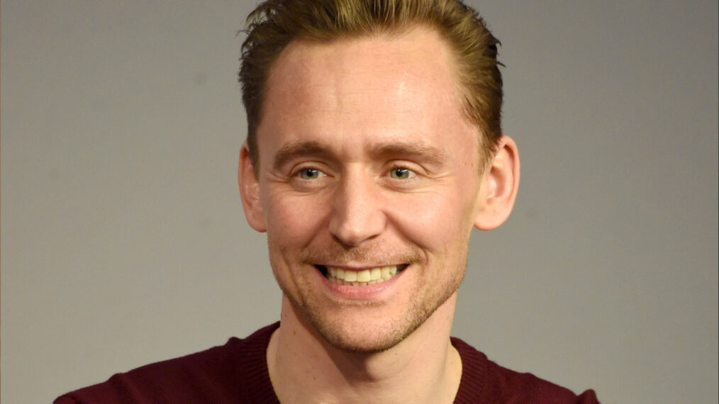 Tom Hiddleston speaks on a panel at the at the ‘Kong: Skull Island’ cast presentation at Apple Store Soho on March 6, 2017, in New York City