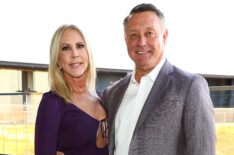 Vicki Gunvalson and Michael Smith attend 'Welcome to Las Vegas' Party hosted by 21Seeds Infused Tequila and Jeff Lewis at Skyfall Lounge, Delano Hotel Las Vegas