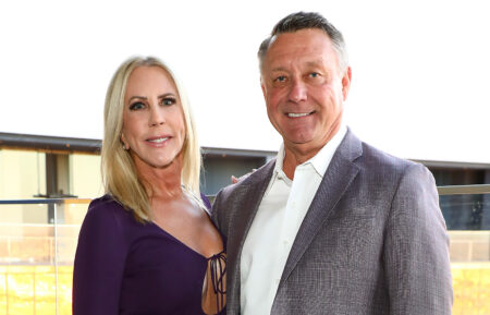 Vicki Gunvalson and Michael Smith attend "Welcome to Las Vegas" Party hosted by 21Seeds Infused Tequila and Jeff Lewis at Skyfall Lounge, Delano Hotel Las Vegas