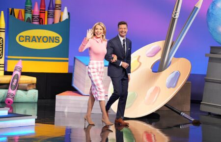 "Wheel of Fortune" host Vanna White and Ryan Seacrest