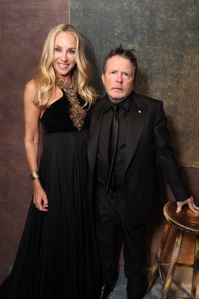 Tracy Pollan & Michael J. Fox, 2026 Emmys after-parties, Apple TV