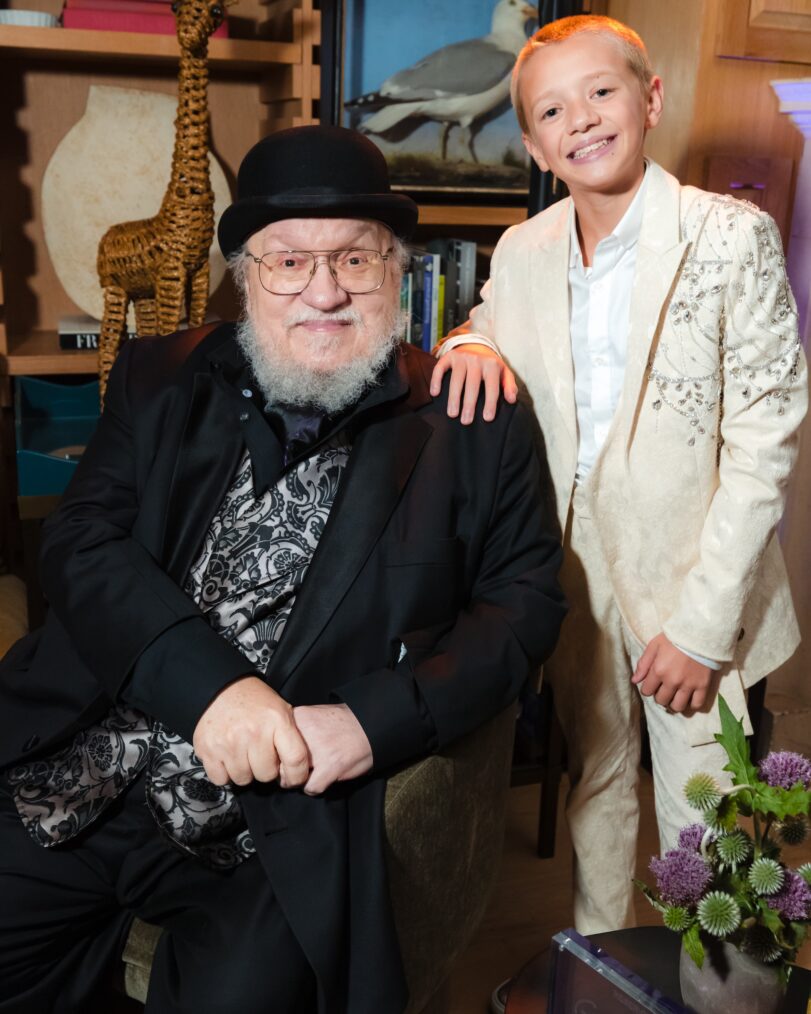 George R.R. Martin, Dexter Sol Ansell, 2026 Emmys after-parties, HBO Max