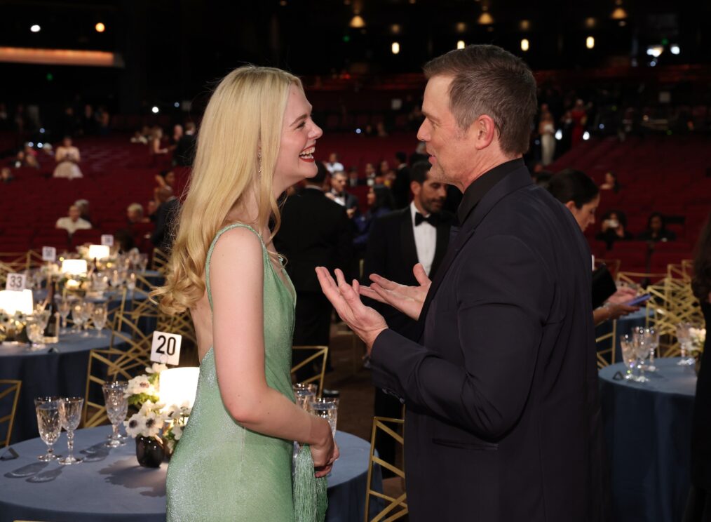 Elle Fanning and Peter Krause attend the 78th Primetime Emmy Awards held at the Peacock Theater on September 14, 2026.