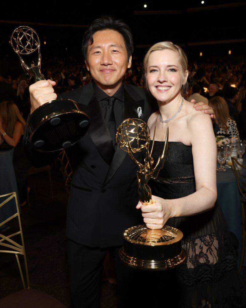 Hiro Murai and Katie Dippold attend the 78th Primetime Emmy Awards held at the Peacock Theater on September 14, 2026.