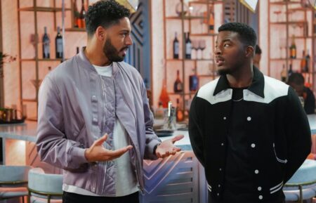 Michael Evans Behling and Daniel Ezra in All American Season 6