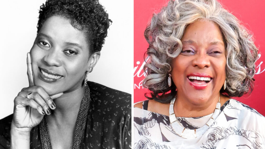 A DIFFERENT WORLD, Loretta Devine, (Season 1), 1987-93. © Carsey-Werner / Courtesy: Everett Collection; LOS ANGELES, CALIFORNIA - JUNE 01: Loretta Devine attends Marilyn Monroe's 100th Birthday Celebration at Academy Museum of Motion Pictures on June 01, 2026 in Los Angeles, California. (Photo by Kevin Winter/Getty Images)