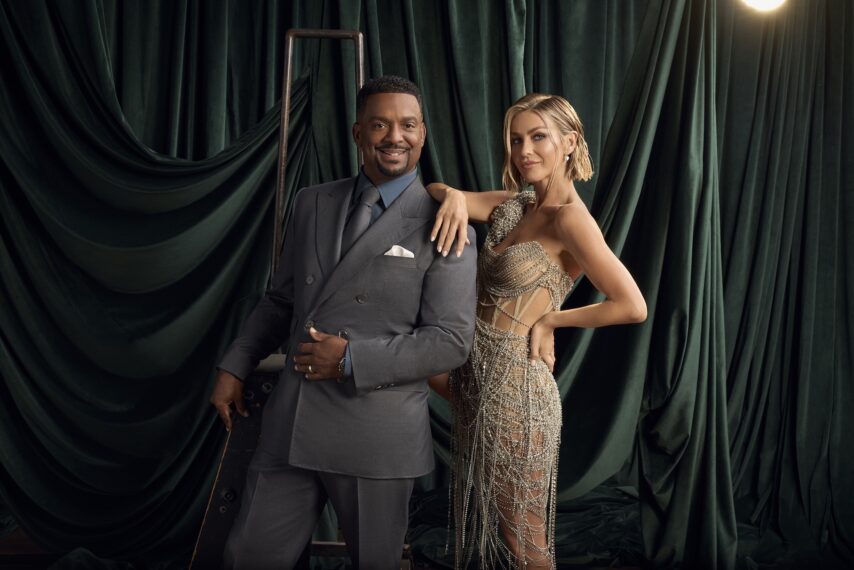 Alfonso Ribeiro and Julianne Hough, 'Dancing With the Stars' Season 35 promo photo, ABC, premieres September 15, 2026.